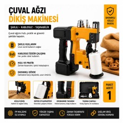 Çuval Ağız Dikiş Makinesi Şarjlı Kablosuz Taşınabilir